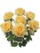 20" Yellow Rose Bush Set of 6 - Vibrant Artificial Flowers, Indoor/Outdoor Decor, Perfect for Home, Events, and Weddings - Year-Round Display, Floral Home by Artificial Flowers